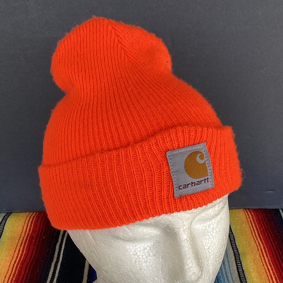 Carhartt Blaze Orange Beanie Hat for infant/toddler - Picture 1 of 6